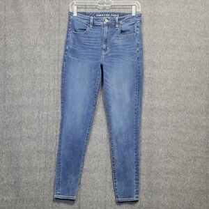 American Eagle Super Hi Rise Jeggings 6 360 Next Level Stretch